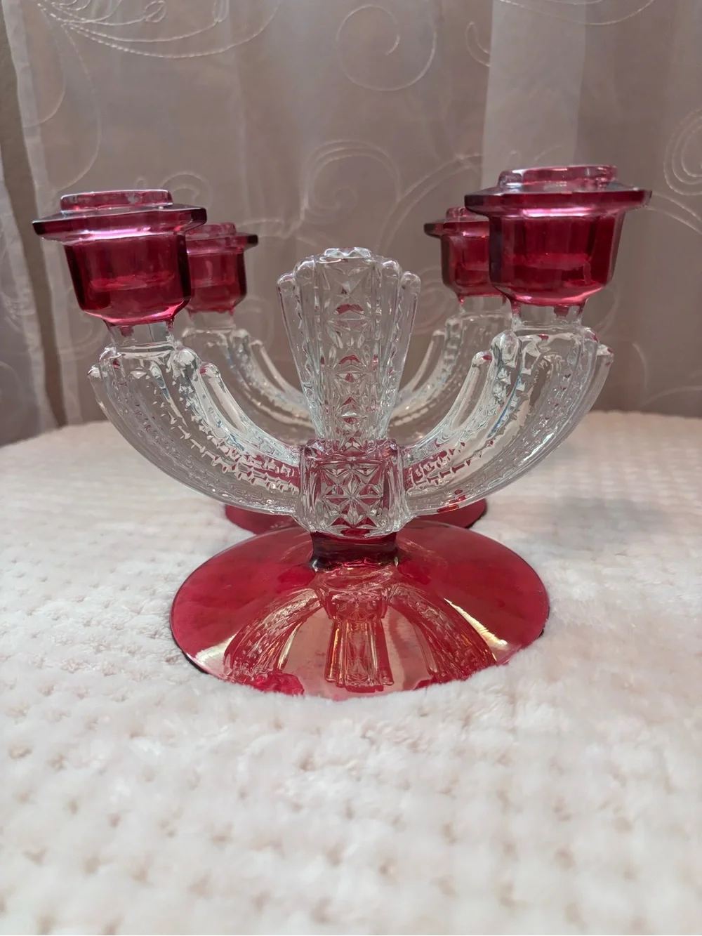 Vintage Tiffin Franciscan Double Arm Candalabras (2)